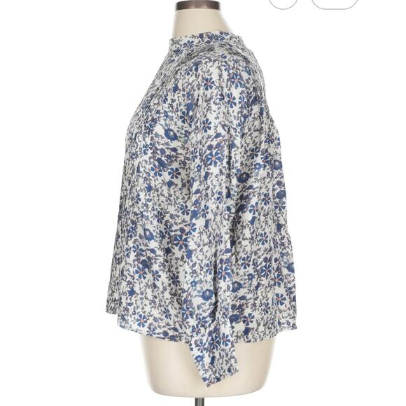 Apiece Apart Size 16 Long sleeve 100% silk blouse - Picture 4 of 8